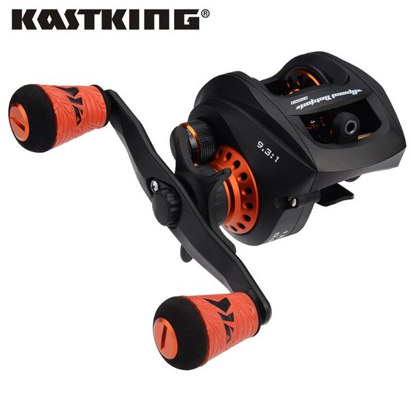 Carretes de Baitcasting KastKing Speed Demon Pro Reel 12 1BBs 9,3: 1 fundición de fibra de carbono pesca freno magnético Baitcast