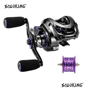 Baitcasting Reels King Gka200 Pro Reel Fishing Reels7181 Gear 9Kg Puissance de traînée 61 BB Clicker Sound Baitcaster Betriel 240119 Drop Delive Otwrb