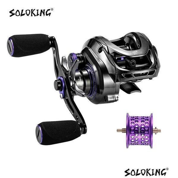 Baitcasting Reels King Gka200 Pro Reel Fishing Reels7181 Gear 9Kg Puissance de traînée 61 Bb Clicker Sound Baitcaster Betriel 240119 Drop Delive Otdzo