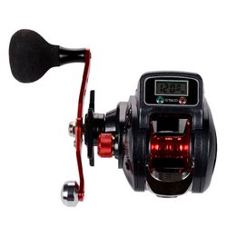 Baitcasting Reels LeftRight Main Moulinet de pêche avec compteur de ligne 161 Roulements Baitcaster avec affichage numérique Baitcasts Wheel 230613