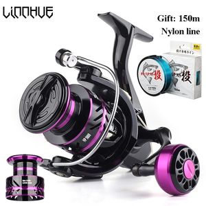 Aascasting haspels linnhue spinnen reel hp500-7000 metaal eva grip max drag 10 kg haspel visaccessoires apparatuur voor vissen reels pesca 230506