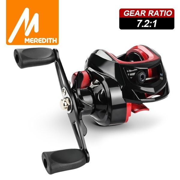 Moulinets Baitcasting MEREDITH série CR moulinet professionnel Ultra léger 721 rapport de vitesse carpe Baitcasting roue coulée 230824