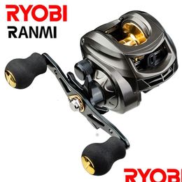 Roubs à appât Ryobi Ranmi Ak Reel Saltater Fishater Fishing 71BB Max Drag 8kg Light Surf Cast Baitcaster Drop Livrotor Sports OTPLO