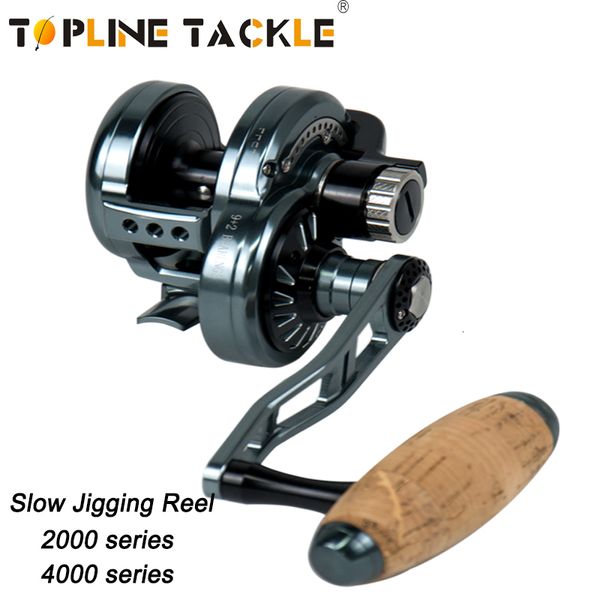 Baitcasting Reels Saltwater Slow Jigging Reel 6.3 1 Gear Ratio CNC 30kg Max Drag Trolling 9 2 BB Offshore Deep Sea Boat Fishing Wheel 230619