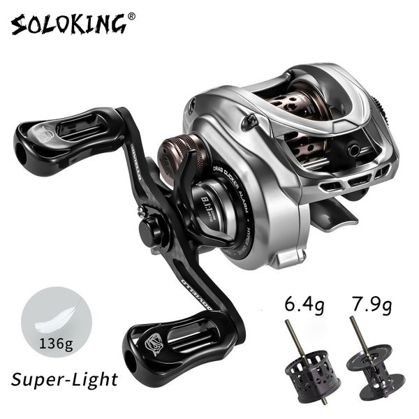 Moulinets Baitcasting SOLOKING Acura 136g Moulinet Ultra Léger BFS Fishing 7 1 8 1 Gear Ratio 11 1BB 4KG Power Baitcaster 230705