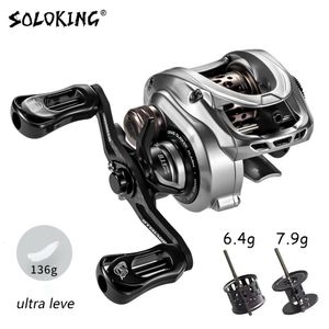 Baitcasting Reels SOLOKING ACURA HICC50 136g Ultra Light Reel BFS Fishing 7181 Gear Ratio 111BB 4KG Power Baitcaster 230802