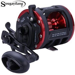 Moulinets Baitcasting Sougayilang moulinet de pêche à la traîne niveau vent moulinet conventionnel corps en graphite moulinet de pêche Durable en acier inoxydable grande capacité de ligne 231017