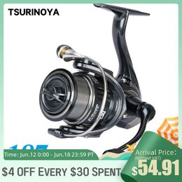 Baitcasting Rollen TSURINOYA 187g Ultra licht Spinning Visserij-reel RANGER 2000S 2500S 3000S Ondiepe Spoel Lange Casting Zee Snoek Bass Wiel 230613