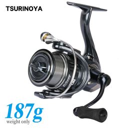 Baitcasting Rollen TSURINOYA 187g Ultra licht Spinning Visserij-reel RANGER 2000S 2500S 3000S Ondiepe Spoel Lange Casting Zee Snoek Bass Wiel 230619