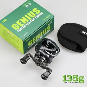 Carretes de lanzamiento de cebo TSURINOYA 8,0 1 GENIUS 50H 6,5g carrete 135g ultraligero BFS FINESSE carrete ELF 50 6,4 Baitcaster bobina de pesca para Shad 230619