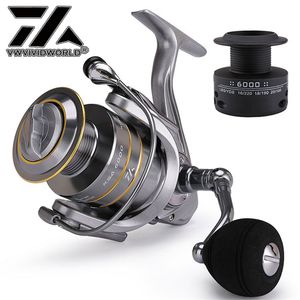 Moulinets Baitcasting VWVIVIDWORLD Moulinet de pêche à double bobine de haute qualité 5.1 1 4.7 1 Moulinet de pêche à la carpe pour eau salée 230627