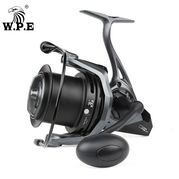 Moulinets Baitcasting W.P.E Carp Fight 9000 Spinning Fishing Reel Gear Ratio 4.4 1 Roulements à billes 91 Full Metal Line Spool Fishing Wheel Tackle Pesca 230619