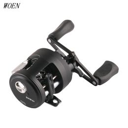 Baitcasting Reels WOEN Lake Fishing DS50 Shallow Cup Horses Mouth Drum Wheel 6.2: 1 Ratio 5kg Magnetic Brake Rock