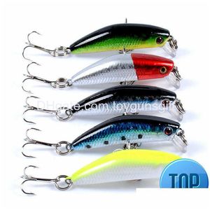 BAITS LURS 1 PCS 4.5cm2.8g Fishing Lere Quality Minnow 3D Eyes Plastique BAIT HARD PESCA JIG JIG WOBBLER