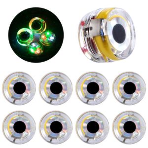 Appâts Leurres 10 20pcs LED Leurre De Pêche Attirant La Lampe De Poisson Deep Drop Flasher Light Eye Forme Underwater Bass Flétan Walleye Attractant 230809