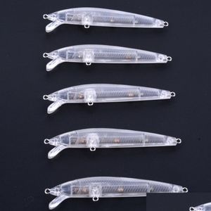 Appâts Leurres 100Pcs Minnow Blanc Dur Non Peint Pêche Crankbait Wobblers 9 8Cm 6G225O Drop Delivery Sports Outdoor Dhvhc