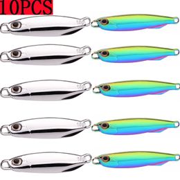 Appâts Leurres 10PCS Japen Metal Cast Jig Cuillère 1015203040506080g Shore Casting Jigging Sea Bass Leurre De Pêche Appâts Artificiels Ensemble 230807