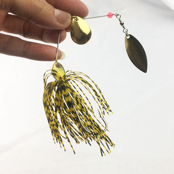 Appâts Leurres 10pcs Spinnerbait Leurre De Pêche Dur Buzz Flash Baits Spinner Cuillère Ser Bass Pike Recherche Rapide Long Casting Leurres Swimbait 230619