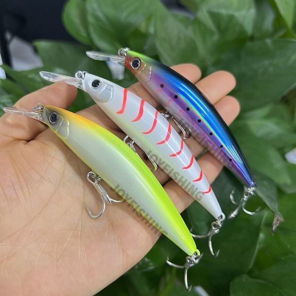 BAITS LURS 110 mm 38g 90 mm 31G Fishing Fishing Lere lourde UV peint vaignon coulant la pêche à la traîne Trout Isca Pesca Bait 9152 230812