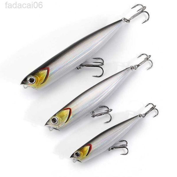 Appâts Leurres 1PC Topwater Crayon Flottant Wobblers 5g 10g 15g Leurres De Pêche Bass Surface Stickbait Appâts De Marche Artificiels Trolling Pesca 50 HKD230710