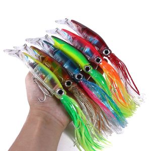 BAITS LURS 1PCS Pêche dure Lere Appât de poisson 40g 6 Color Squid High Carbon Steel Crochet Craque