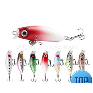 BAITS LURS 1PCS MINNOW Fishing Lure 4m2.7g Topwater Bât Wobbler Jig Crank Carp Bass Bass Pesca Tackle Swimbait Drop Deved Dhezj