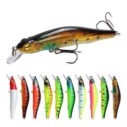 Iscas Iscas 1 PCS afundando Minnow Isca De Pesca Wobblers Isca Artificial Dura 3D Olhos 8cm 85g Alta Qualidade Crankbait Plástico Peixe Pesca 231206