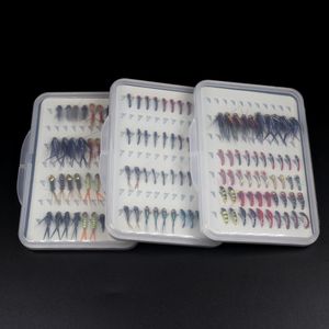 Aas Kunstaas 40PCSBox Vliegvissen Set Stonefly Buzzers Beadhead Nimfen Epoxy Gecoat Nimfen Draagbare Forel Vliegvissen Doos 230331