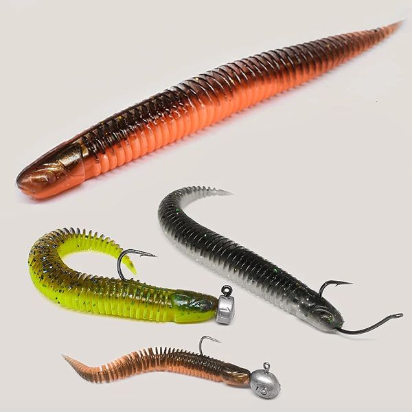 Cebos Señuelos 5 cm 68 cm 9 cm Pesca suave Baile Loach Gusano Sway Fideos Aguja Cola Recta Flotante Bass Mandarinfish 231020