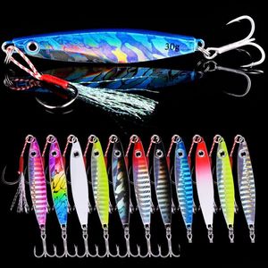 Appâts Leurres Appâts Leurres Aorace 12 pièces cuillère en métal gabarits carpe leurre de pêche 7G 12G 17G 22G 30G 40G Crankbait Jig Wobbler appât goutte de mer D Dhs5N