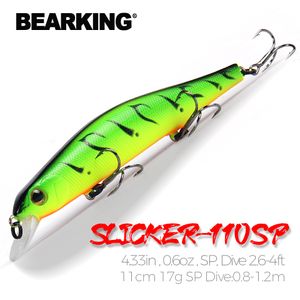 Appâts Leurres Bearking 11cm 17g aimant système de poids longue coulée modèle leurres de pêche appâts durs plongée 0.8-1.2m qualité wobblers minnow 230608