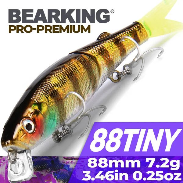 Appâts Leurres Bearking Marque 1PC AS-S85 Leurres de pêche durs Minnow 9cm 7.2g Appâts artificiels Wobblers de plongée profonde Tackles de pêche 230927