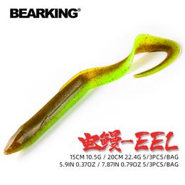 Appâts Leurres BEARKING EEL Leurres Souples 20cm 15cm Leurres Artificiels Ver De Pêche Silicone Bass Pike Minnow Swimbait Jigging Appâts En Plastique 230608