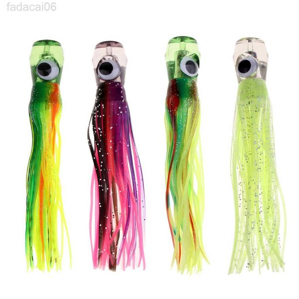 Cebos Señuelos Juego grande Falda de calamar Pesca de pulpo Señuelo de curricán suave Cebos artificiales para atún Marlin Mahi Wahoo Crankbaits Pesca de agua salada HKD230710