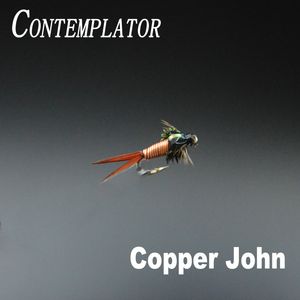 Appâts Leurres CONTEMPLATOR 5pcs 12 Copper John coulant motif de mouche humide classique simulant des nymphes de mouches ou d'éphémères Leurres de pêche à la mouche 230825