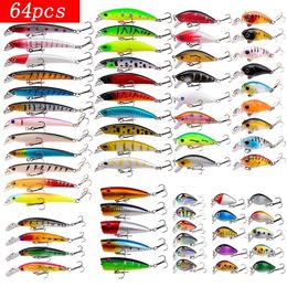 Appâts Leurres Ensemble de leurres de pêche Appâts durs Mini Minnow Swing flottant Crankbait Crazy Wobblers Artificiels Bionic Crank Lures 230613