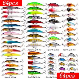 Cebos Señuelos Juego de señuelos de pesca Cebo duro Mini Minnow Columpio flotante Crankbait Crazy Wobblers Artificial Bionic Crank 221111 Drop Del Dheod