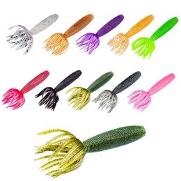 Appâts Leurres Canne à pêche pêche soft worm shadow silicone 45mm 55mm remplissage larvaire Parker et bass nage appât leurre artificiel souple P230525