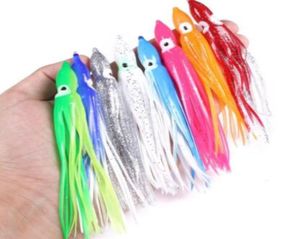 Baits Luros de pesca deportes al aire libre 10 cm 12 cm Faleta de pulpo Tackle Worms de plástico suave Salt Big Juego Bait Tuna Drop9437695