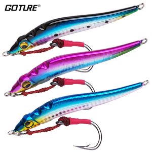 Cebos Señuelos Goture 3pcslot Cuchara de metal Jigging Lure 100g 150g Vertical 