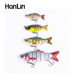 Baits Kunstaas Hanlin 567810cm Mini Multi Jointed Swimbait Vissen Lokken Flexibel Visaas Bionische Crankbait Zinken Pesca Snoek Bass Tackle 230802