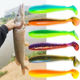 A -lokken lokt Hedgehog Spikey Shad 80mm 120 mm Vissen Soft Lure zee komkommer paddle grub worm siliconen wobbler cilindrisch 230204