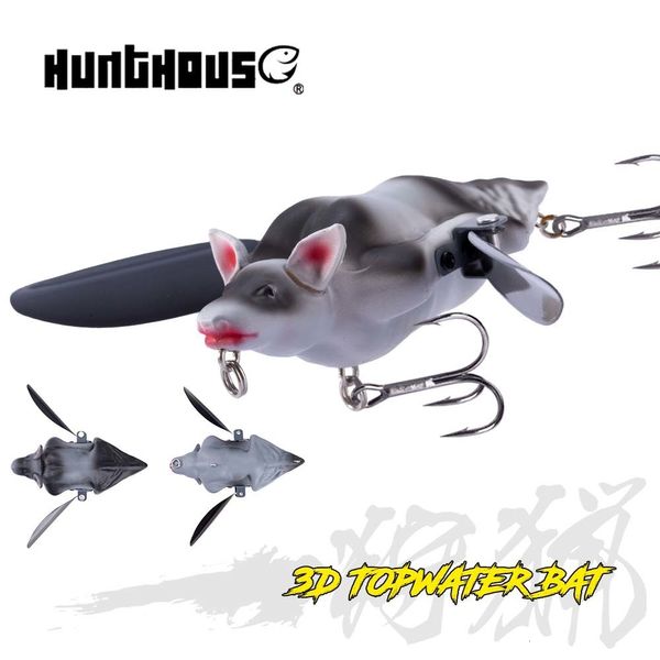 Appâts Leurres Hunthouse Bionic 3D Bat Artificielle Crayon Appât Flottant Topwater Surface Leurre De Pêche Wobbler 95mm 28g Crankbait Pour Bass Tackle 230307