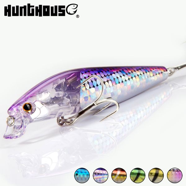 Appâts Leurres Hunthouse EXSENCE Shallow Assassin Slider Minnow Leurre de pêche 99mm 15g 99F FLASH Système de poids en tungstène flottant 230825