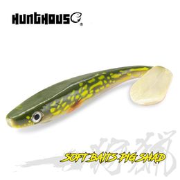 A -lokken lokt Hunthouse Pike Fishing Lure Pig Shad 120mm150 mm20cm 50g verf afdrukken Paddle Shad Shad Siliconen Soep Leurre Natural Musky 230403