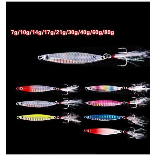 BAITS LOS IMA METAL CASTO CASTA CASTA JIGGING PESCO PESO PASA DE LA SEA PESCA A TABLADO ARTIFINA