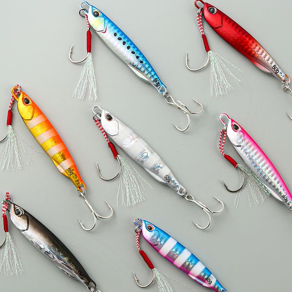 Appâts Leurres Japen métal moulé Jig cuillère 101520304050g Shore Casting gabarits poisson bar pêche leurre appâts artificiels 230911