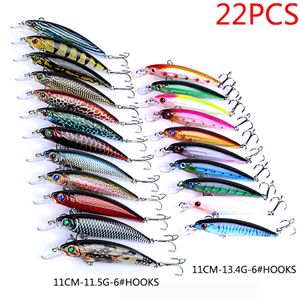 Aas Kunstaas Jerkbait Minnow Crankbaits Kunstaas Set Swimbait Hard Aas Kit Kunstmatige Wobblers Voor Snoek Karper Tackle Zee Topwater 230607