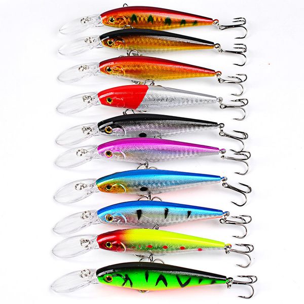 Cebos Señuelos Jerkbait Minnow Cebos duros Fake Crankbait Señuelos de pesca Conjunto de Wobblers para Pike Trolling Tackle Kit de cebo artificial Swimbait Sea 230516