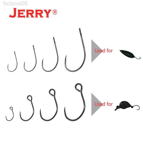 Cebos Señuelos Jerry Solo Gancho Área Trucha Pesca Cuchara Spinner Brillos Plástico duro Cebo Wobber Agua dulce Accesorio Enchufe Pesca Gancho HKD230710